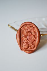 stampila-sigiliu-ceara-buchet-ginkgo-biloba-3D