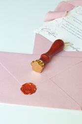 Stampila sigiliu ceara alama personalizata floare