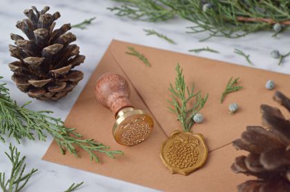 Stampila sigiliu ceara Glob