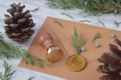 Stampila sigiliu ceara Mos Craciun