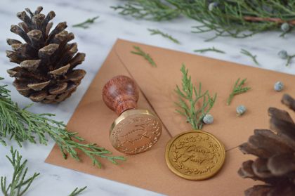 Stampila sigiliu ceara Craciun Fericit