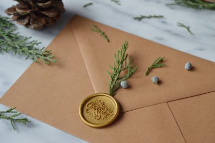 Stampila sigiliu ceara Merry Christmas