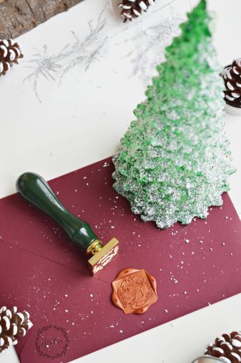 Stampila sigiliu ceara La semineu