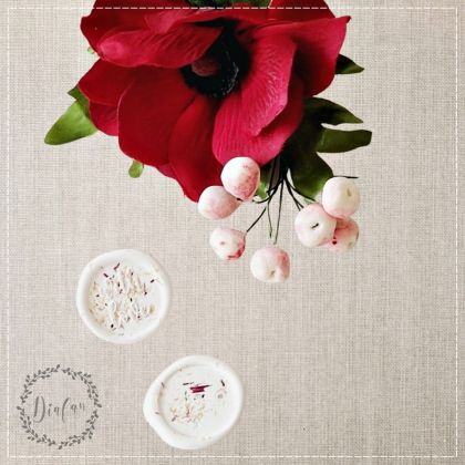 Sigiliu Insertii Florale Galbene si Visinii