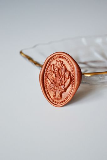 stampila-sigiliu-ceara-buchet-lalele-3D