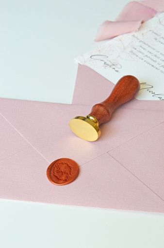 Stampila sigiliu ceara alama personalizata ovala