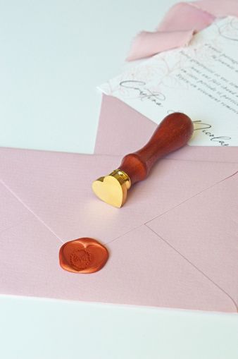Stampila sigiliu ceara alama personalizata inima