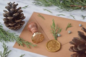 Stampila sigiliu ceara Fulg de nea