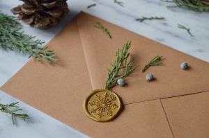 Stampila sigiliu ceara Fulg de nea