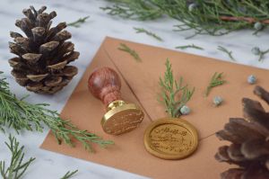 Stampila sigiliu ceara Ho Ho Ho Craciun Fericit