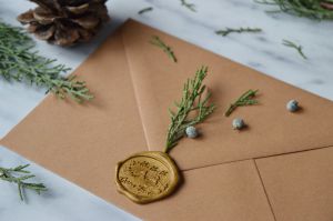 Stampila sigiliu ceara Ho Ho Ho Craciun Fericit