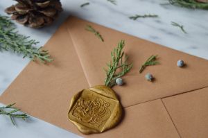 Stampila sigiliu ceara Sacul lui Mos Craciun