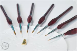 Pensule subtiri pictura si caligrafie natur