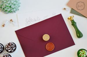 Stampila sigiliu ceara Acadele de Craciun