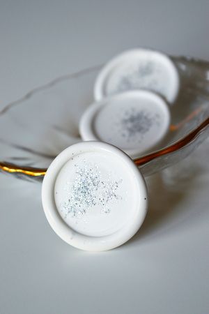 Sigiliu ceara autoadeziv glitter argintiu