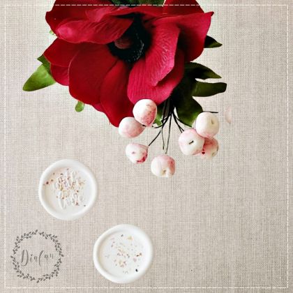 Sigiliu Insertii Florale Galbene cu Roz deschis