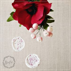 Sigiliu Insertii Florale Rose Inchis