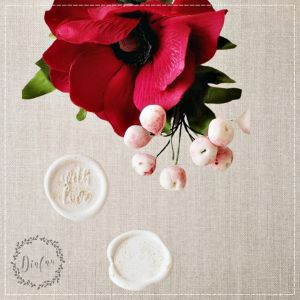 Sigiliu Insertii Florale Rose Ivoire